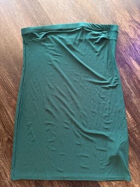 Never Fully Dressed Teal Strapless Mini Dress